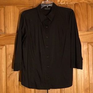 NWOT Vintage Apostrophe Stretch 3/4 Sleeve Blouse Size XL